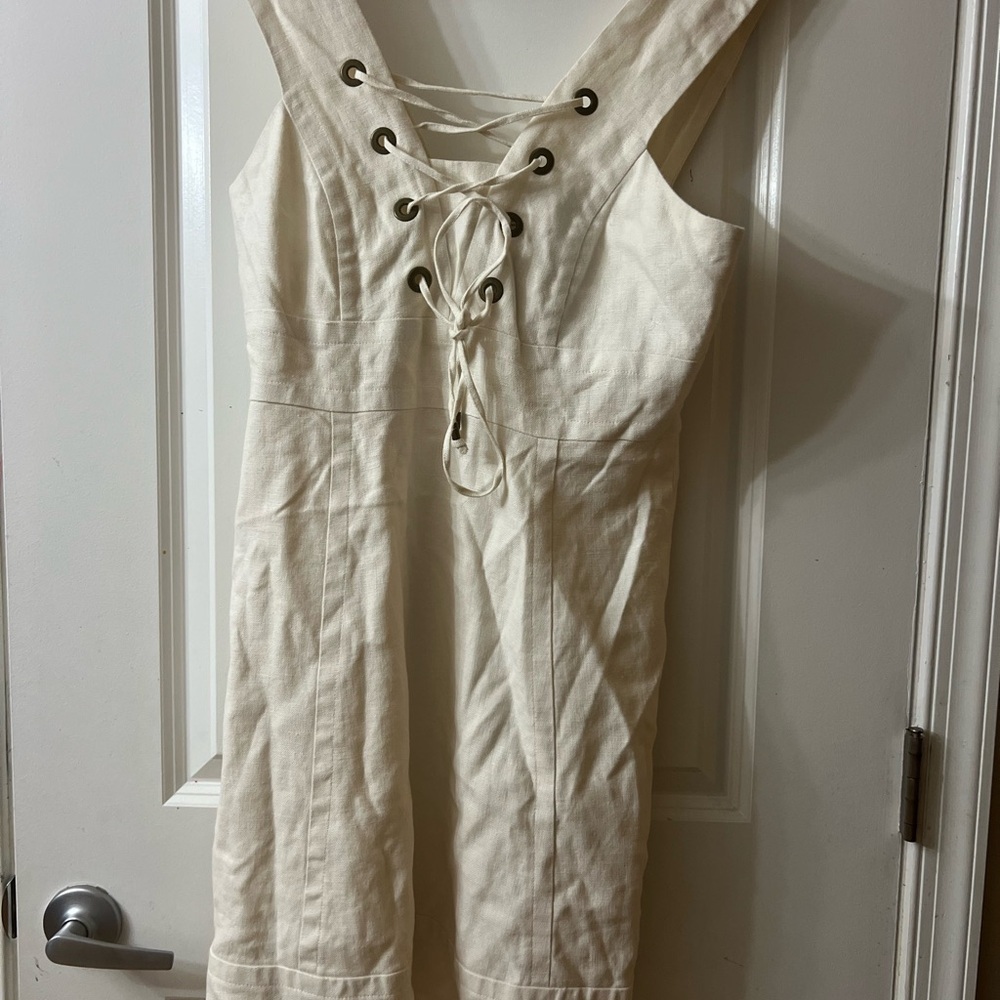 J. Crew White Sleeveless Sundress with Sailor Collar - Picture 3 of 7
